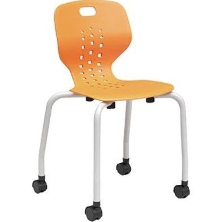 PARAGON FURNITURE 18I 4 Leg Emoji Chair, Casters EMOJI-4L18C-A-Z